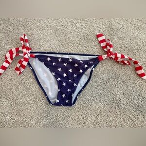 4th of July American Flag bathing Suit bottom medium